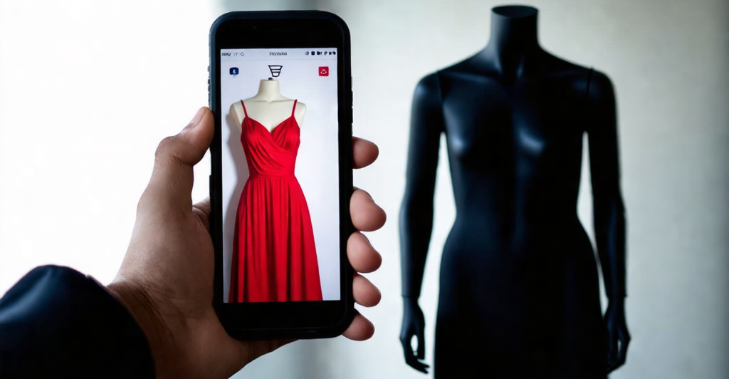 Ilustracion conceptual sobre Visual Search eCommerce